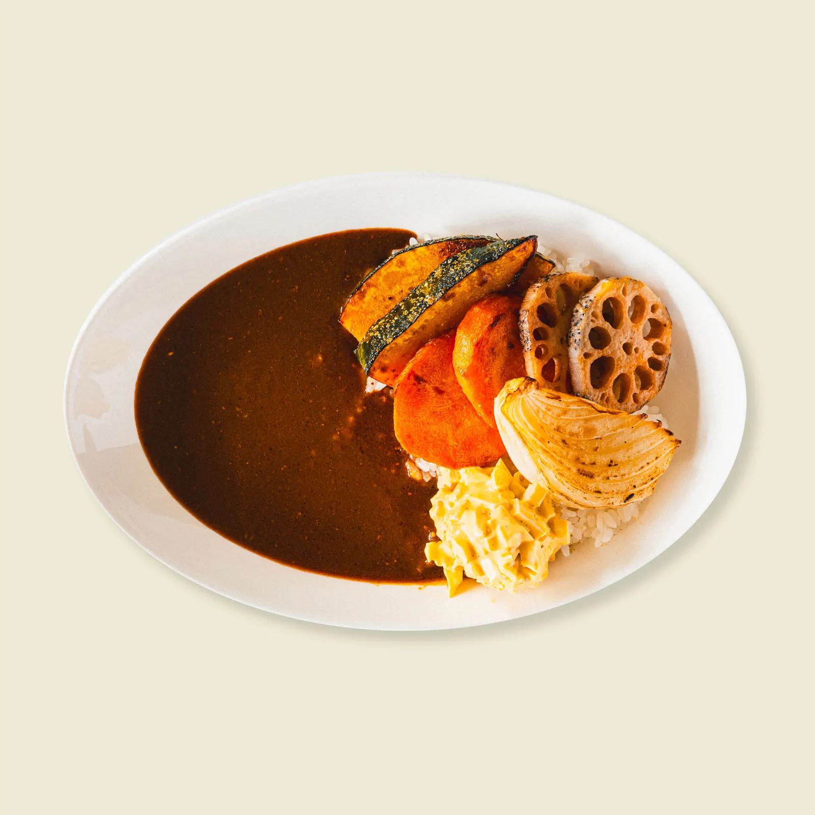 たくタママヨ畑のロースト野菜カレー